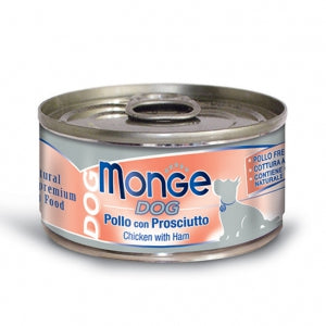 Monge - Dog Natural Pollo Prosciutto gr.95 x 24p.