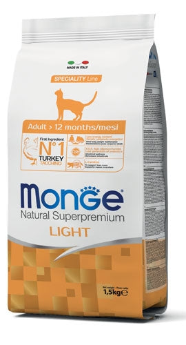 Monge - Gatto Light Tacchino kg. 1,5