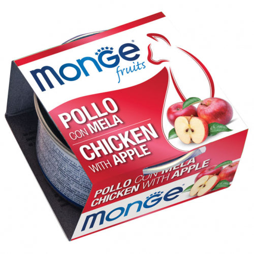 Monge - Fruit Pollo con Mela gr.80 x 24p.