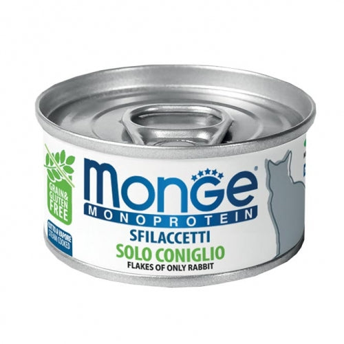 Monge - Sfilaccetti Monoproteico Cat Coniglio gr.80 x 24p.