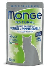 Monge - Cat Buste Tonno Pinne Gialle gr.80 x 24p.
