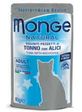 Monge - Cat Buste Tonno e Alici gr.80 x 24p.