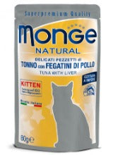 Monge - Cat Buste Tonno e Fegatini di Pollo gr.80 x 24p.