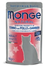 Monge - Cat Buste Tonno Pollo e Gamberetti gr.80 x 24p.