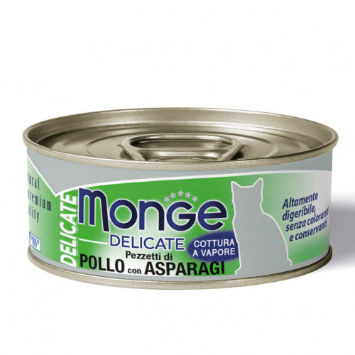 Monge - Cat Delicate Pollo Asparagi gr.80 x 24p.