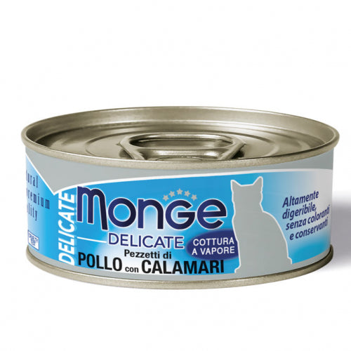 Monge - Cat Delicate Pollo e Calamari gr.80 x 24p.