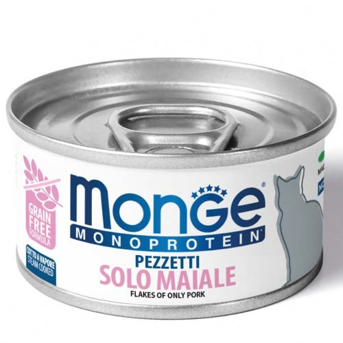Monge - Pezzetti Monoproteico Cat Maiale gr.80 x 24p.