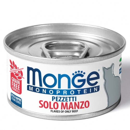 Monge - Pezzetti Monoproteico Cat Manzo gr.80 x 24p.