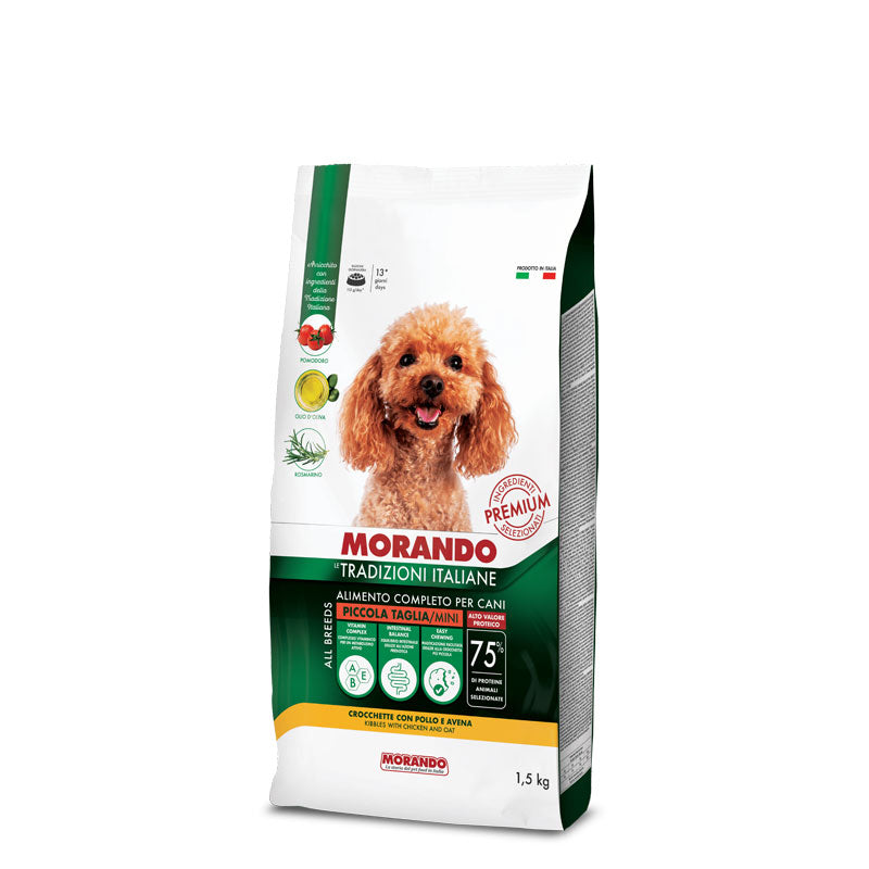 Morando - Tradizioni Italiane Dog Crocchette Pollo e Avena kg.1,5