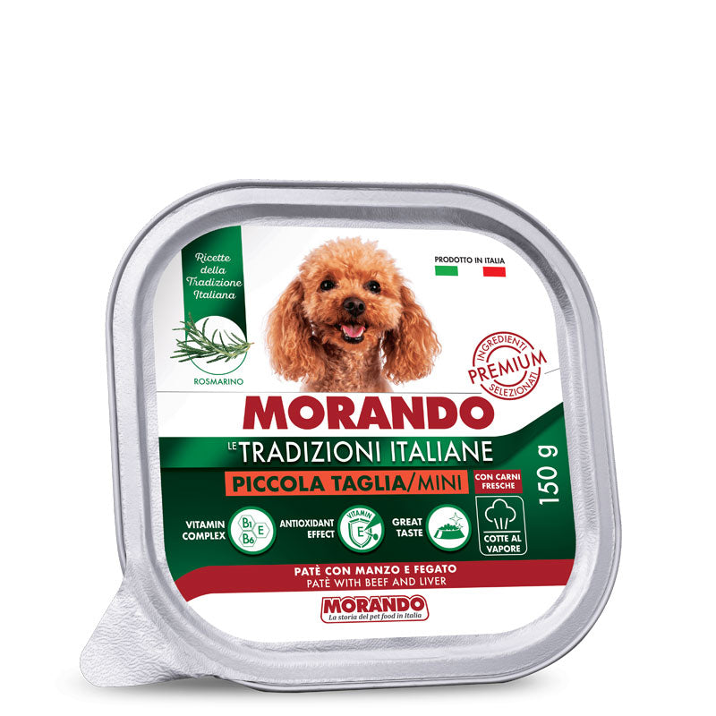 Morando - Tradizioni Italiane Dog Patè con Manzo e Fegato gr.150