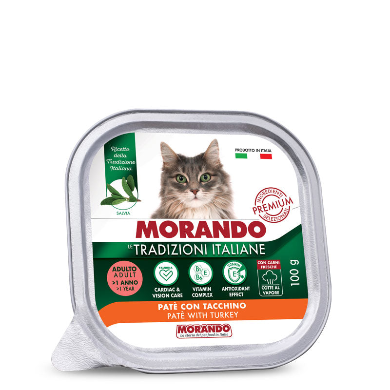 Morando - Tradizioni Italiane Cat Patè con Tacchino gr.100