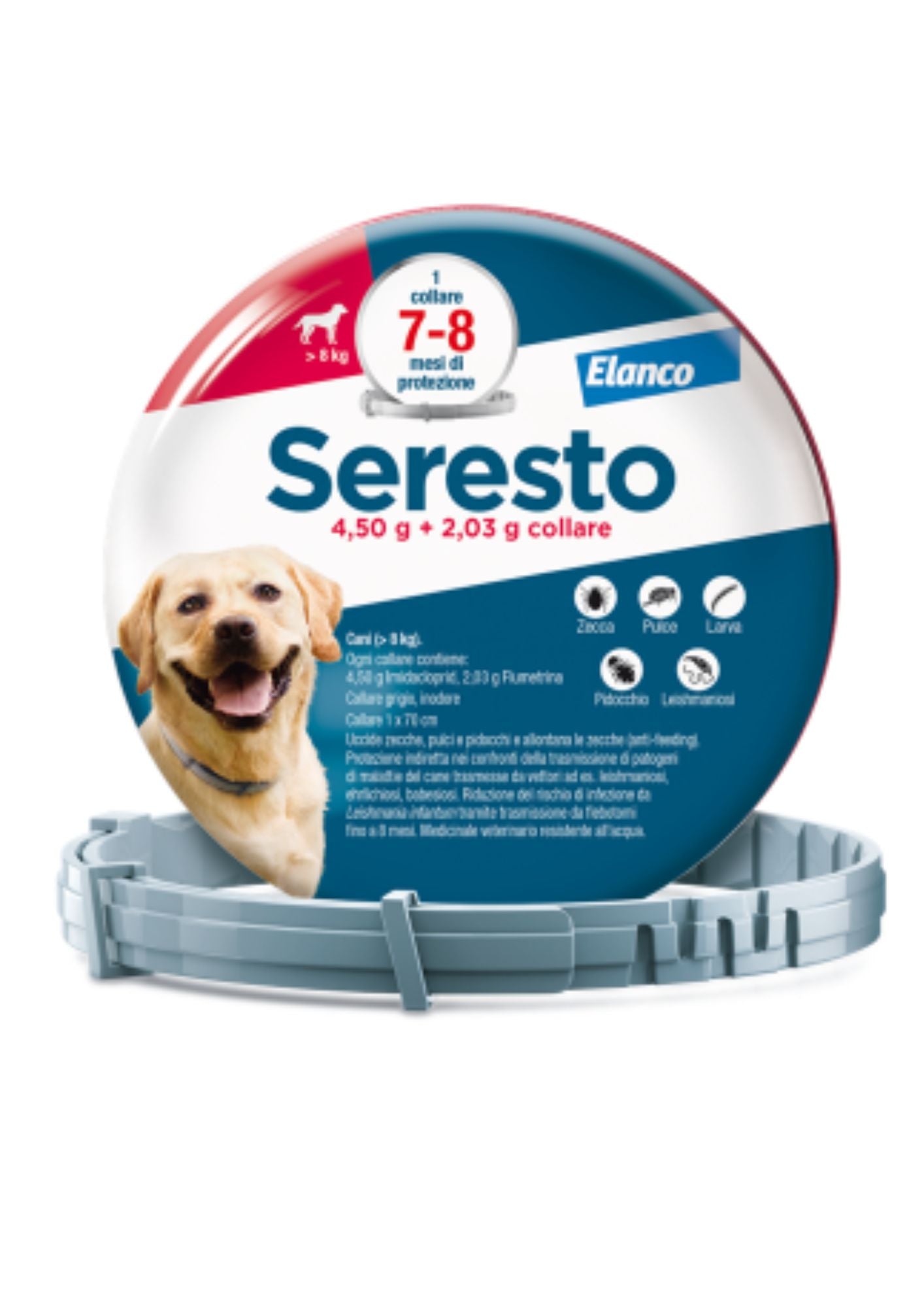 Seresto - Collare Cani superiori 8 kg.