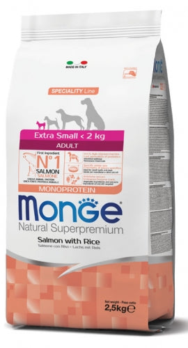 Monge - Extra Small Adult Salmone e Riso gr.800