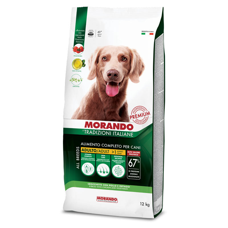 Morando - Le Trad. Italiane Dog Crocch. con Pollo e Ortaggi kg.12