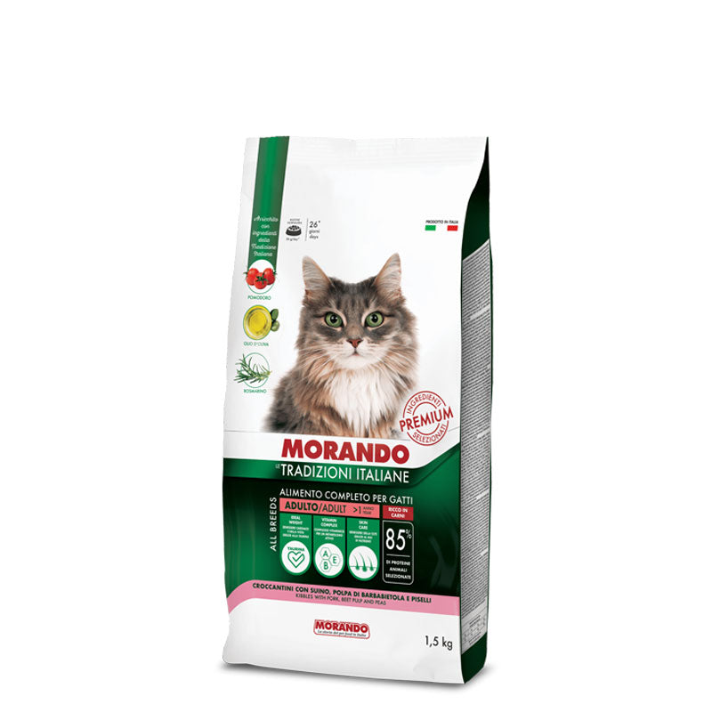 Morando - Le Trad. Italiane Cat Croccantino con Manzo e Suino kg.1,5