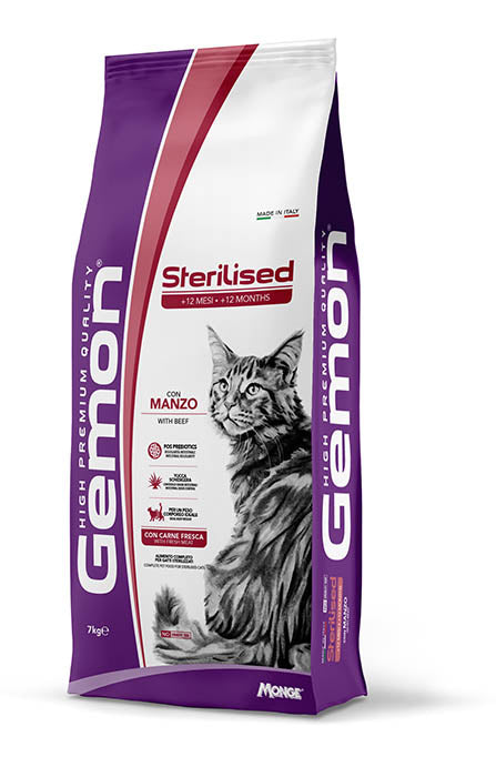 Gemon - Cat Sterilized Manzo kg.2