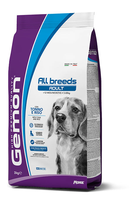 Gemon - Dog Medium Adult con Tonno e Riso kg.3