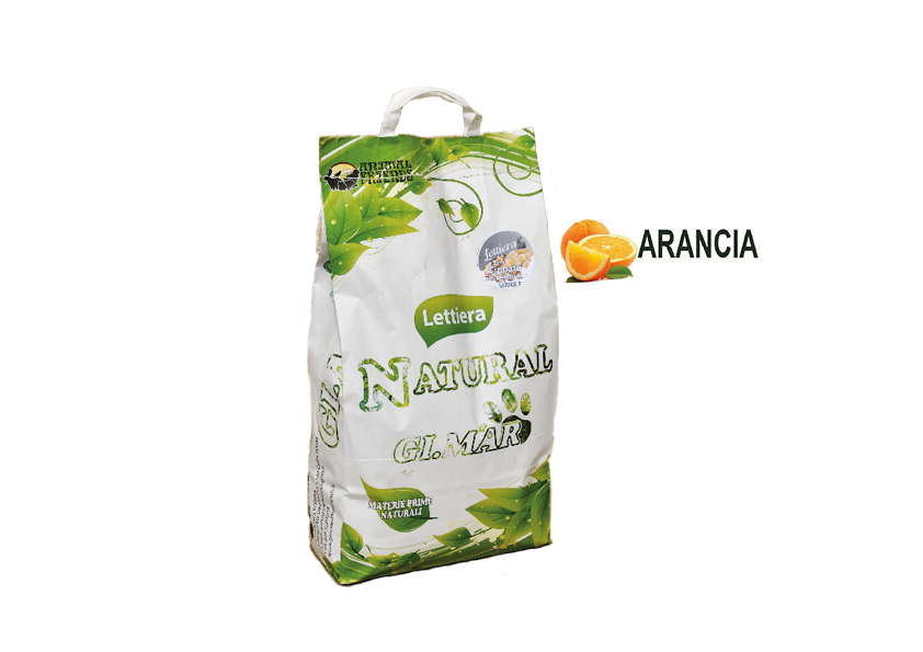 Gi.Mar - Lettiera Cippato ( mm.6 ) Arancia per Roditori e Rettili kg.2