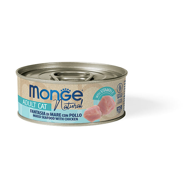Monge - Cat Natural Fantasie di Mare e Pollo gr.80
