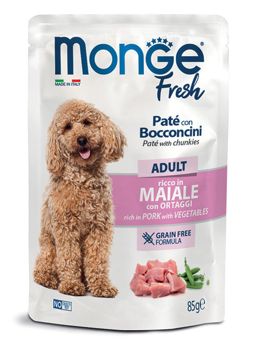Monge - Dog Fresh Adult Maiale e Ortaggi gr.85