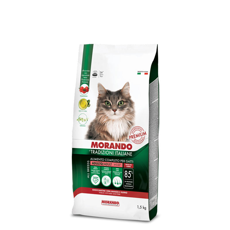 Morando - Tradizioni Italiane Cat Croccantino con Manzo e Suino kg.1,5