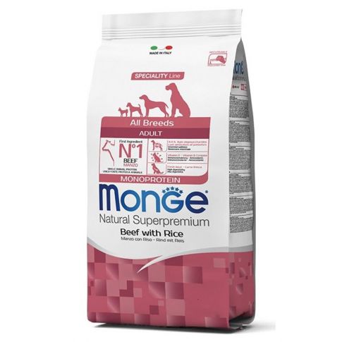 Monge - All Breeds Adult Monop. Manzo / Riso kg.2,5