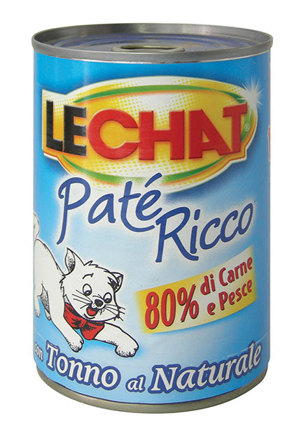 Lechat - Cat Ricco Tonno Naturale Pate gr.400 x 24p.