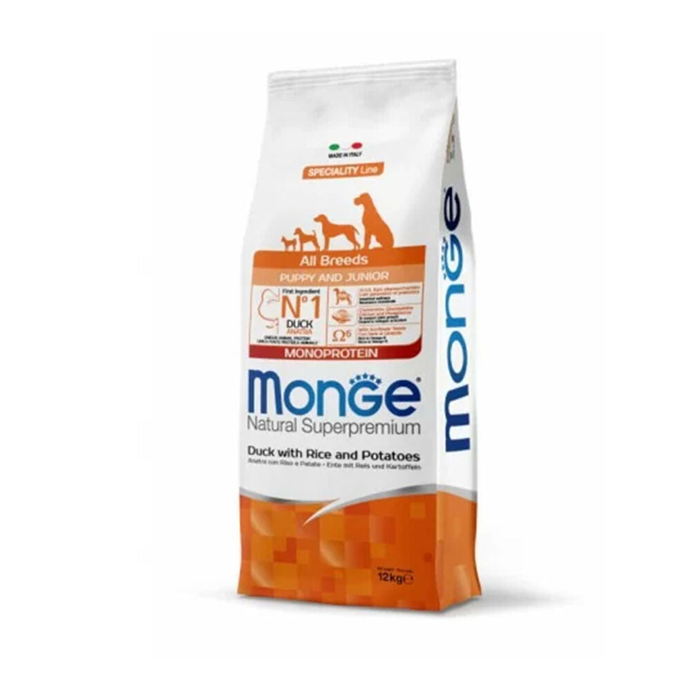 Monge - All Breeds Puppy Anatra / Riso Patate kg.12