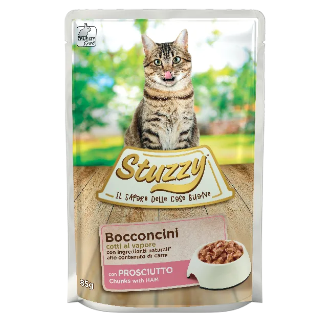 Stuzzy - Cat Bocconcini Prosciutto gr.85 x 24p.