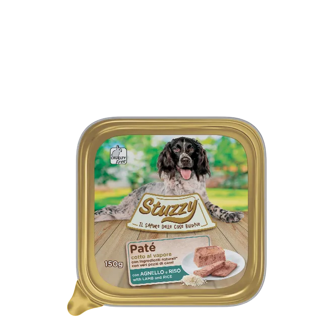 Stuzzy - Dog Patè Agnello e Riso gr.150 x 22p.