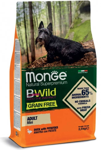 Bwild Grain Free Dog - Mini Adult Anatra Patate kg.2,5