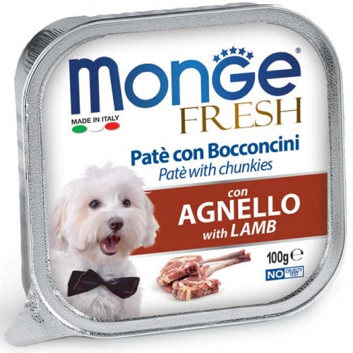 Monge - Dog Fresh Patè Agnello gr.100 x 32p.