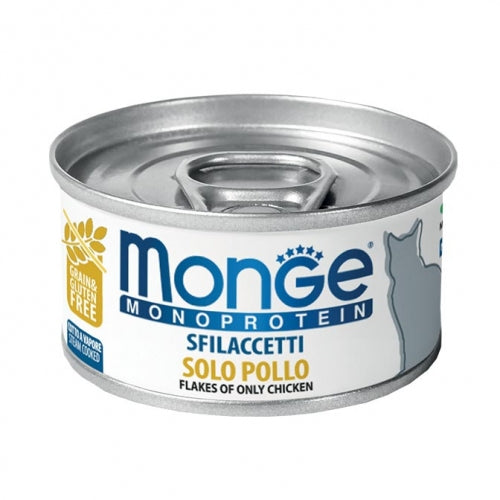 Monge - Sfilaccetti Monoproteico Cat Pollo gr.80 x 24p.