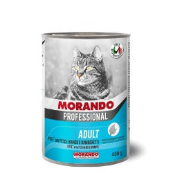 Morando - Miglior Gatto Adult Patè con Pesce Bianco e Gamberetti gr.400 x 24p.